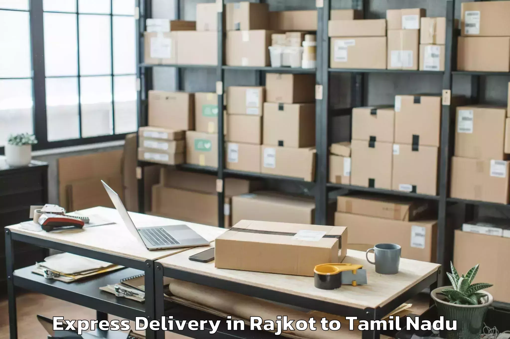 Book Rajkot to Kuthalam Express Delivery Online